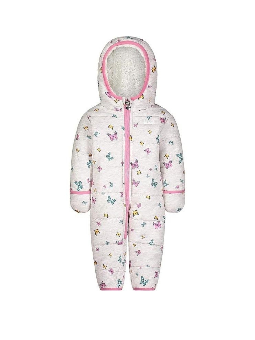 OshKosh B'gosh Baby One-Piece Pram Suit with Butterfly Print - Pink